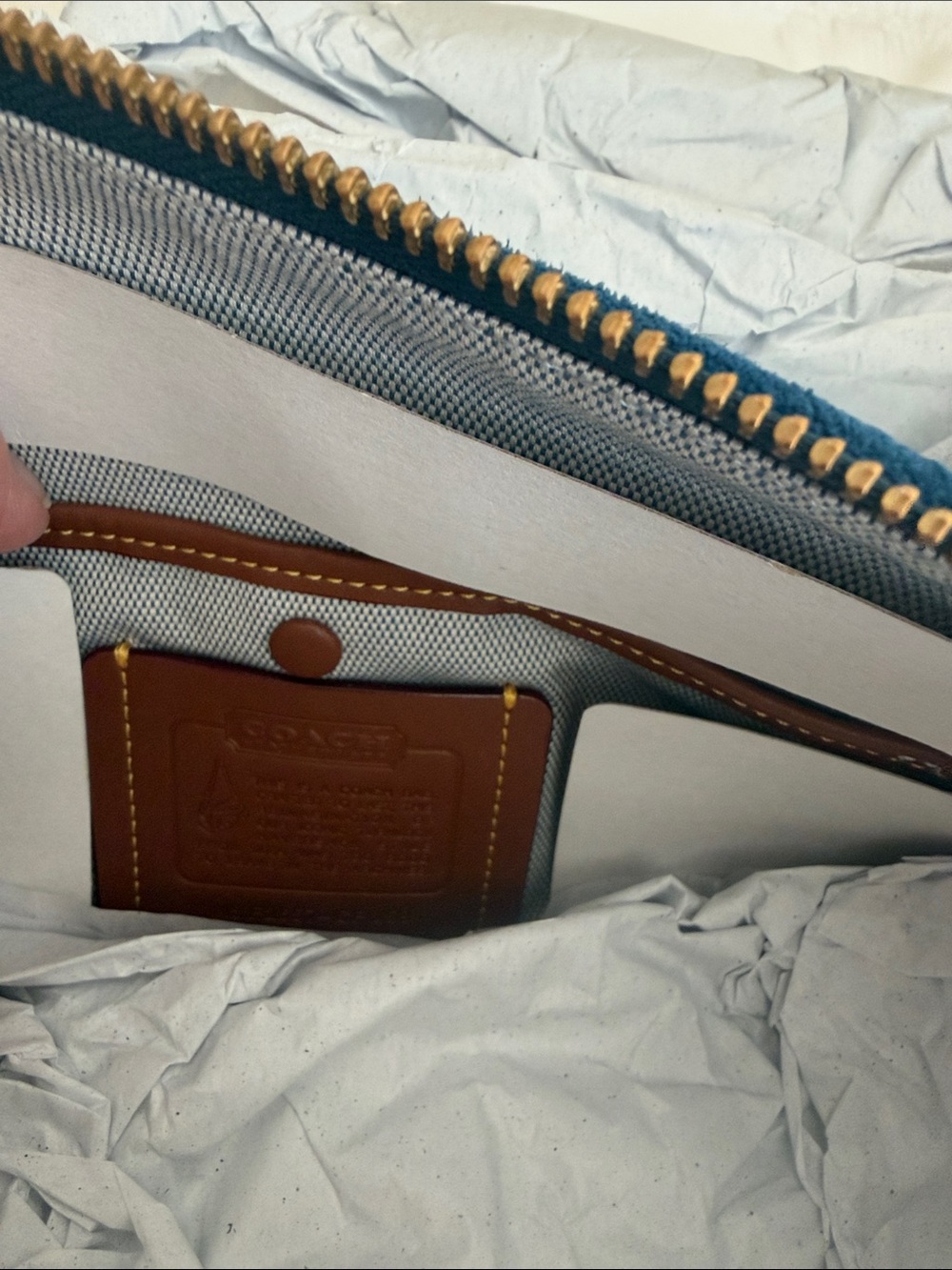 Coach Bluejay Turnlock Haversack Bag 27 - Picture 9 of 14